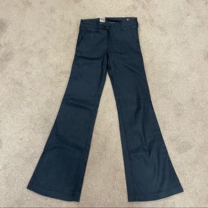 G-Star Raw 3301 Bell Cut Womens W25 L32 Jeans Pants Bootcut Black Trousers